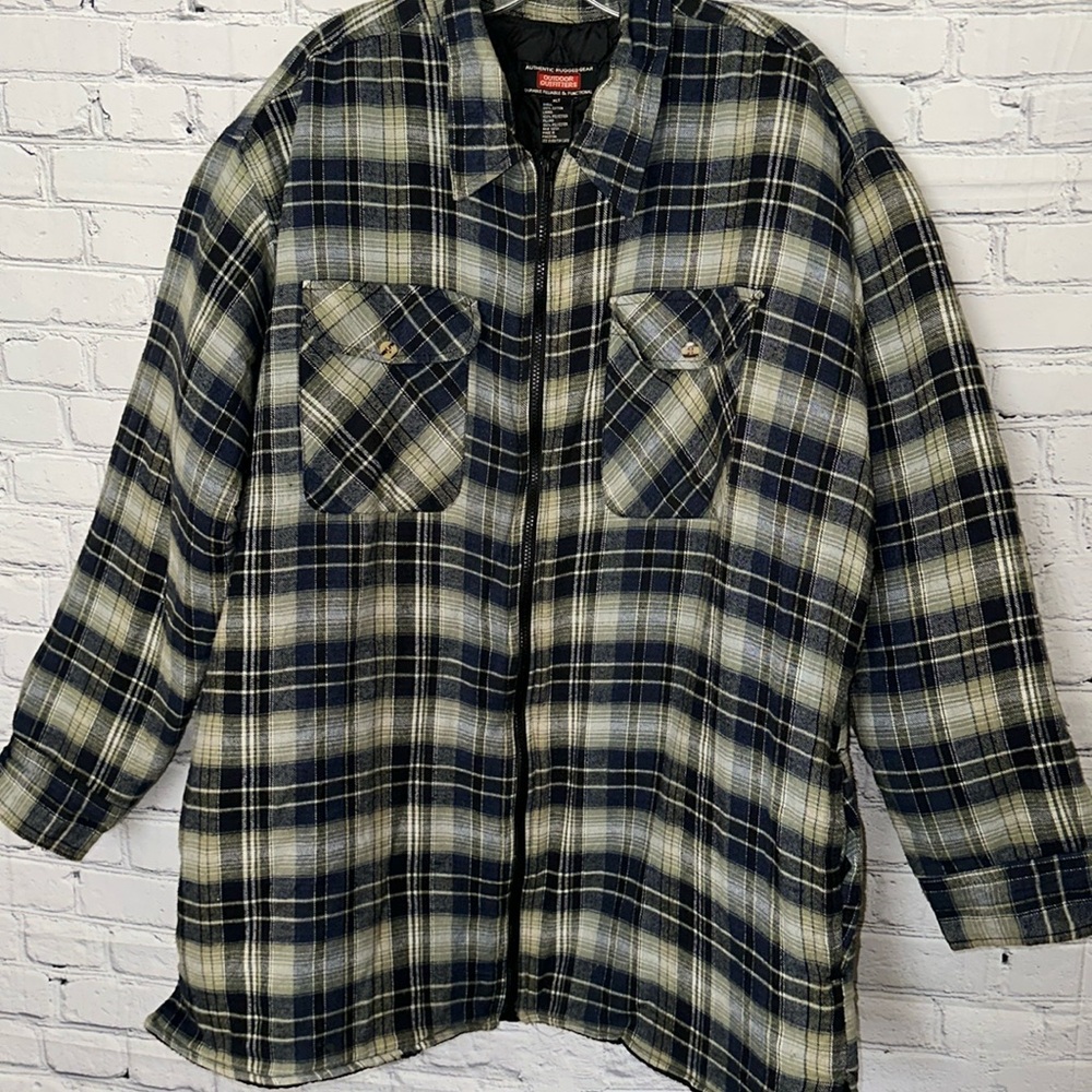 Outdoor Outfitters Authentic Rugged Gear Men’s  plaid multicolor jacket